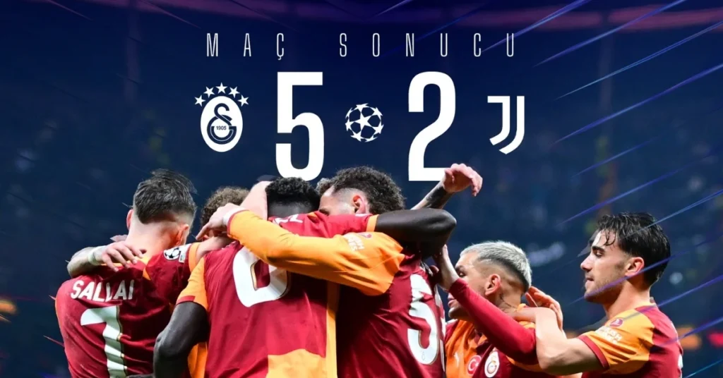 Galatasaray’dan Şampiyonlar Ligi’nde gövde gösterisi: 5-2